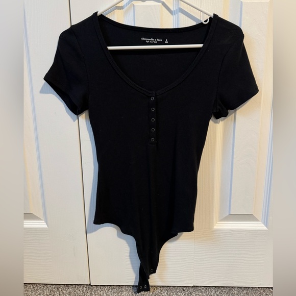 Tops - Abercrombie & Fitch Black Bodysuit